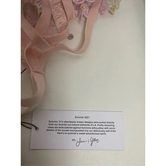 New For Love & Lemons April Bloom Garter Belt Size Medium - Picture 10 of 11